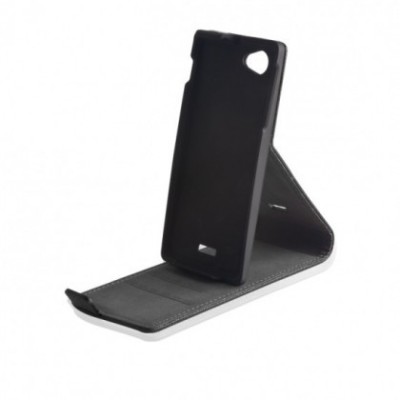 Husa piele Stand Samsung Galaxy S5 G900 Slim Flip Negru foto