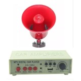 Cumpara ieftin Portavoce Auto 12V cu MP3, USB, Inregistrare 40W, Raza 1000m, Montaj Magnetic, Goarna Rosu