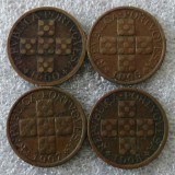 P2. Portugalia lot 4 x 10 centavos 1960 1965 1967 1968 **