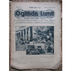 REVISTA OGLINDA LUMII 15 septembrie 1923 , BOGAT ILUSTRATA