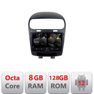 Navigatie Fiat Freemont Dodge Journey 2012-2019 Android Octa Core Qualcomm 2K Qled 8+128 DTS DSP 360 4G Optical v1 CarStore Technology foto