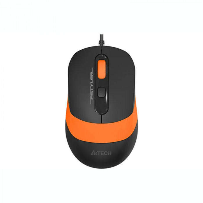 Mouse A4TECH cu fir negru / portocaliu FM10 Orange