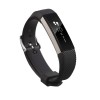 Curea Fitbit Alta / Alta HR, Edman, Silicon, Negru, Marime L, Catarama