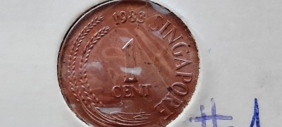 SINGAPORE 1 CENT 1983 foto