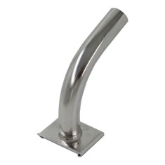 Conductă inox 16 mm pentru robinet de lapte plastic Westfalia pentru țeavă 40 mm