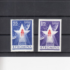 ROMANIA 1963 LP 559 COSMONAUTICA IN SLUJBA PACII - LUNA 4 SERIE MNH