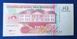 10 Gulden 1998 - Bancnota veche SURINAM - stare foarte buna UNC