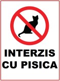 Placuta interzis cu pisica