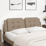 VidaXL Pernă pentru tăblie pat, cappuccino, 160 cm, piele artificială