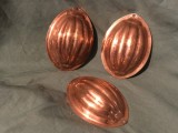 lot de forme din cupru vintage pentru copt sau deserturi !