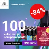 Set de ojă semipermanentă Color 15 ml, 100 buc, Lichidare de stoc