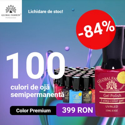 Set de ojă semipermanentă Color 15 ml, 100 buc, Lichidare de stoc foto