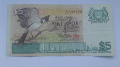 Singapore 5 dollari 1976 foto