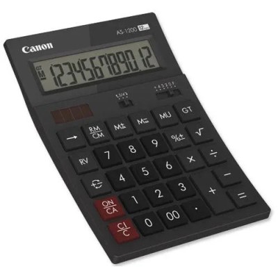 Calculator birou Canon&amp;nbsp;AS1200, 12 digiti, display LCD vertical, inclinat, separator foto