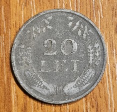 20 lei 1944, Romania, zinc