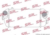 Intercooler Hyundai Santa Fe 12-18, motor: 2.0 T-GDI, 350x202x90, SRLine, miez si rezervor din aluminiu brazat, 282702G350