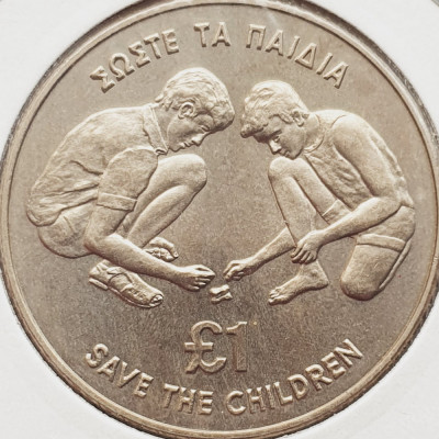 2787 Cipru 1 pound 1989 Save the Children Fund km 64 UNC foto