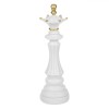 Piesă Decorativă șah Model Regina, Alb cu Detalii Aurii, 36cm, Polirasina, Oem