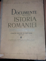 DOCUMENTE PRIVIND ISTORIA ROMANIEI (Vol.3) - COLECTIA EUDOXIU DE HURMUZAKI foto