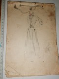 Cumpara ieftin CAIET DESEN ANII 20 - SCHITE MODA / ROCHII - BUNE PENTRU INRAMAT - MULTE DESENE