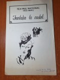 Program teatrul national targu mures 1982- invitatia la castel