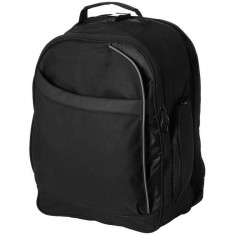 Rucsac Laptop, Everestus, CE, 15 inch, 600D poliester si pvc, negru, saculet de calatorie si eticheta bagaj incluse foto