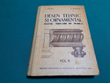 DESEN TEHNIC ȘI ORNAMENTAL PENTRU T&Acirc;MPLARII DE MOBILĂ /VOL. II/I.C&Acirc;RSTEA /1962*