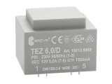 Transformator &icirc;ncapsulat 6VA 230VAC 12V 500mA PCB IP00