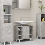 Dulap de baie, gri beton, 60 x 32 x 53,5 cm, PAL GartenMobel Dekor, vidaXL