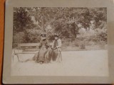 Fotografie 1892, 10x13 cm, doua romance la Trencsin