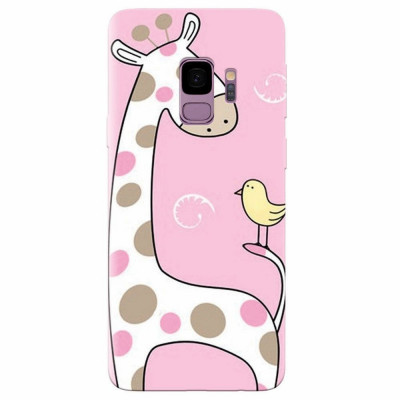 Husa silicon pentru Samsung S9, Cute Giraffe foto