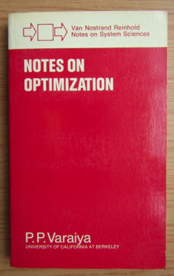 P. P. Varaiya - Notes on optimization foto