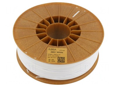 Filament ABS 1.75mm Alb 1kg foto