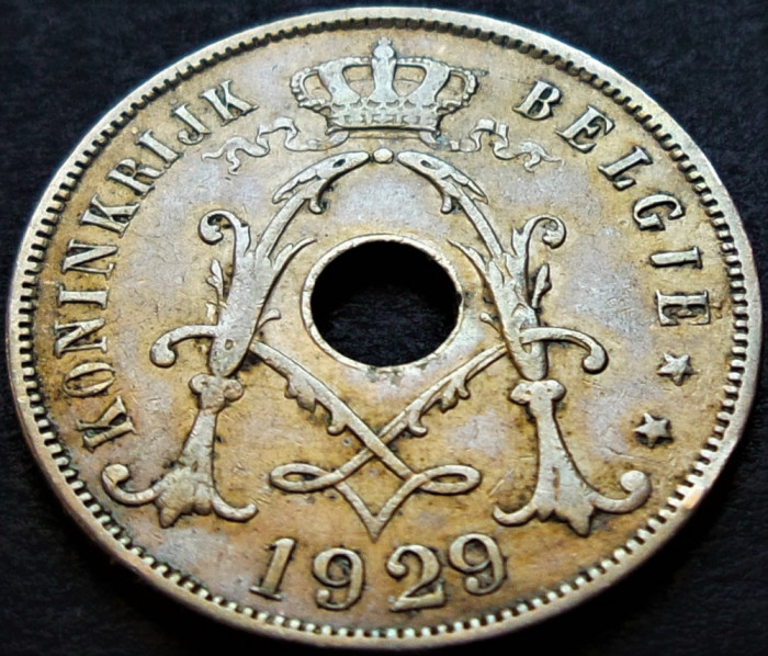 Moneda istorica 25 CENTIMES - BELGIA, anul 1929 * cod 350 D = BELGIE