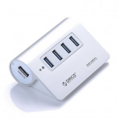 Hub Usb M3H4 aluminium Orico 4 port-uri USB 3.0 foto