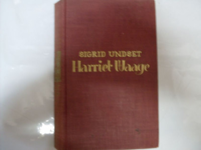 Harriet Waage - Sigrid Undset ,550506 foto