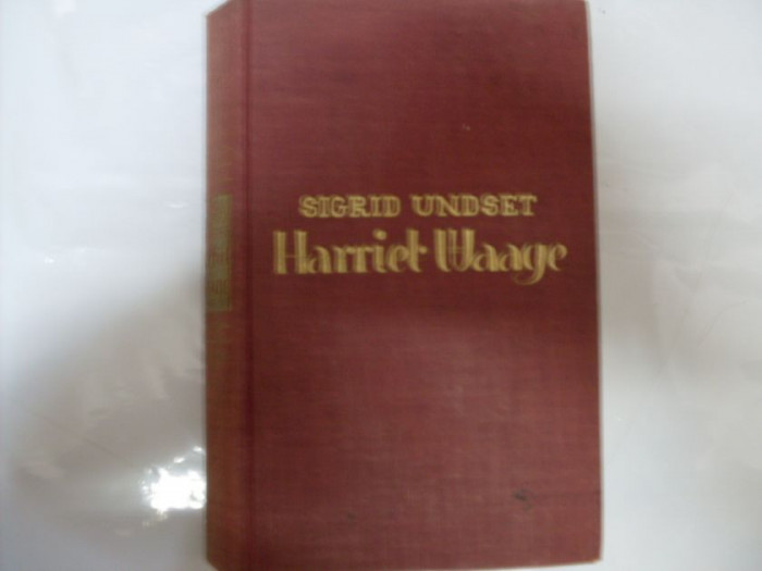 Harriet Waage - Sigrid Undset ,550506