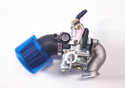 Carburator + Gat + Filtru Aer ATV 110cc - Soc Manual - cu robinet foto