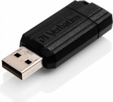MEMORIE USB VERBATIM PINSTRIPE 32GB, USB 2.0, NEGRU &quot;49064&quot; (TIMBRU VERDE 0.03 LEI)