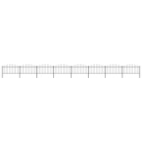 Cumpara ieftin Gard de grădină cu v&acirc;rf tip suliță din oțel 1426x150 cm, negru