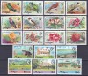DB1 Antigua 1976 Flora Fauna Pasari Vederi 18 v. MNH, Nestampilat