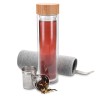 Sticla Ceai Navaris 500ml, Infuzor, Sticla Borosilicata, Transparenta, Husa Neopren, Ceai/Cafea