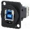 Conector {{Tip conector}}, colier (2 orificii), orificiu pentru &amp;#351;urub conic, pt. montare pe panou, CLIFF - CP30206NMB