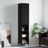 VidaXL Dulap &icirc;nalt, negru, 34,5x34x180 cm, lemn prelucrat