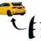 Ornamente Bara Spate Flapsuri MERCEDES A Class W177 (04.2018-up) A35 Design Negru Lucios Performance AutoTuning