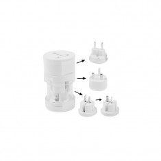 Adaptor priza EU-UK-USA-AUS All in one Alb