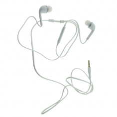 Casti In-Ear cu microfon, pentru Samsung Galaxy J5, HS3303WE, control pe fir, cablu 115 cm, conector jack 3.5mm, albe