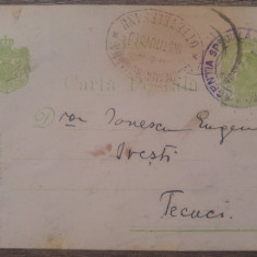 CP circulata 1911, stampila ,,Institutulu Ottetelesanu"
