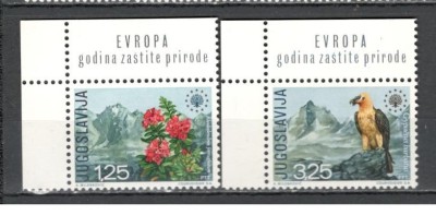 Iugoslavia.1970 Protejarea mediului-Flori si pasari DF.321 foto