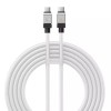 Cablu de date tip-c la tip-c incarcare super rapida pd100w, 2m, baseus coolplay, white